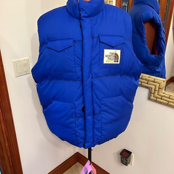 Men’s Gucci X north face puffer vest size XXL - Picture 2 of 7